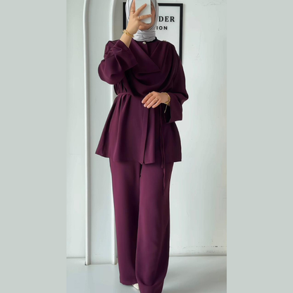 Joudia Luxe Draped Set