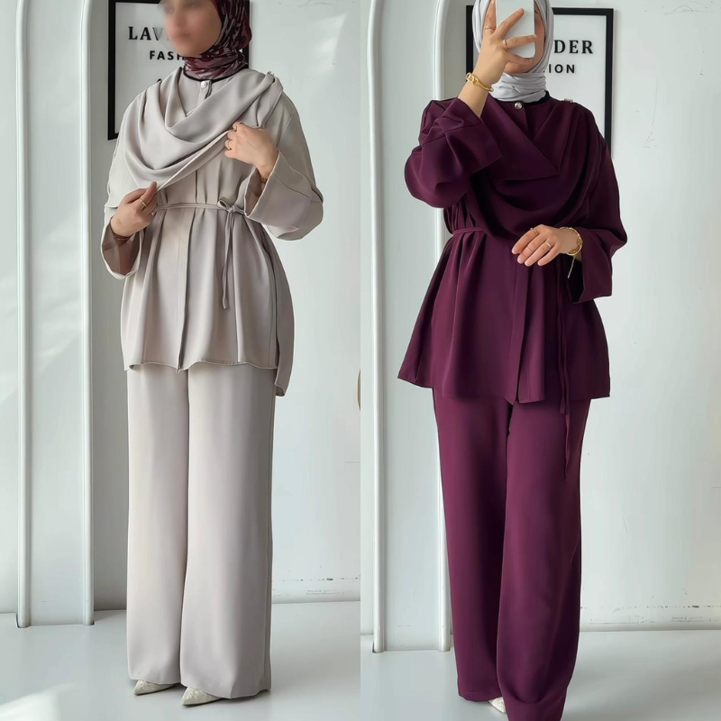 Joudia Luxe Draped Set