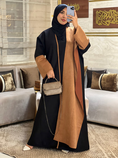 طقم العباية الفاخر 3 قطع – Luxe 3P Abaya