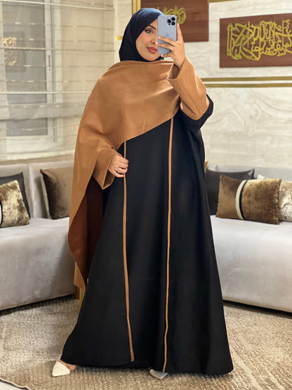 طقم العباية الفاخر 3 قطع – Luxe 3P Abaya