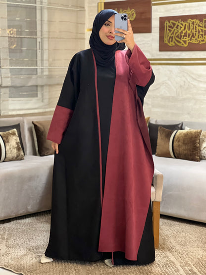 طقم العباية الفاخر 3 قطع – Luxe 3P Abaya